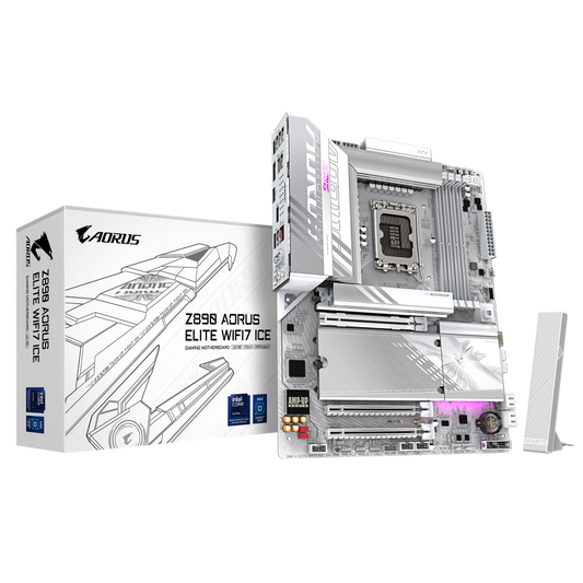 GIGABYTE Z890 Aorus Elite Ice Wifi7 DDR5 Intel Motherboard ( White )