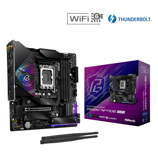 ASROCK Phantom Gaming Z890M Riptide Wifi 6E DDR5 Intel Motherboard