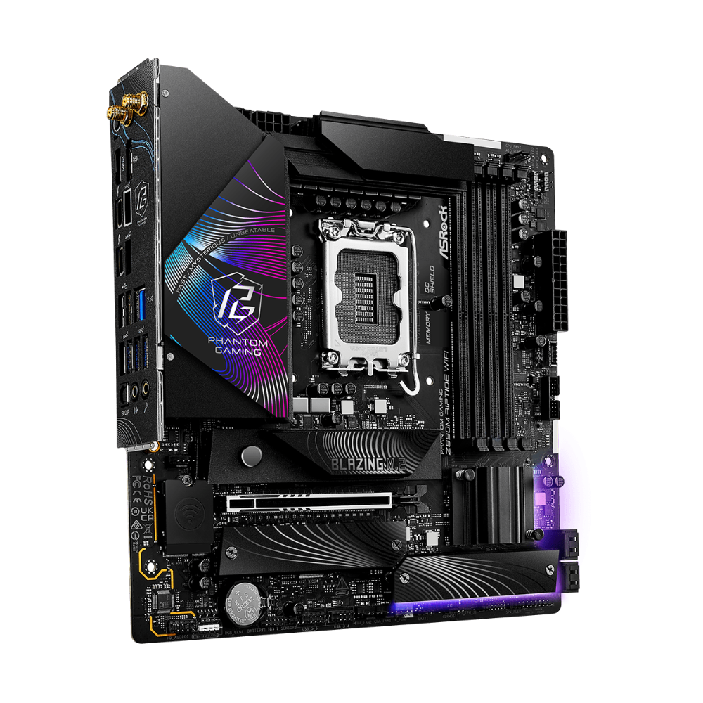 ASROCK Phantom Gaming Z890M Riptide Wifi 6E DDR5 Intel Motherboard