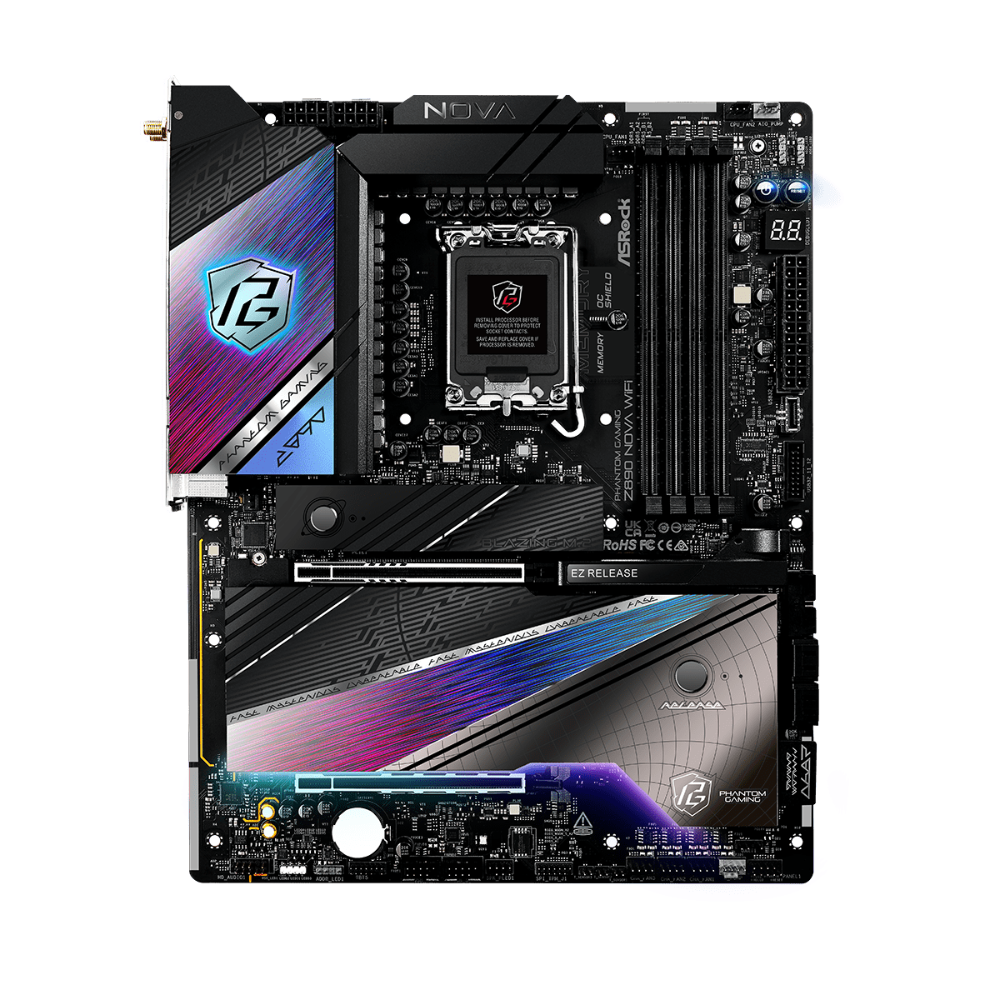 ASROCK Phantom Gaming Z890 Nova Wifi DDR5 Intel Motherboard ( Black )