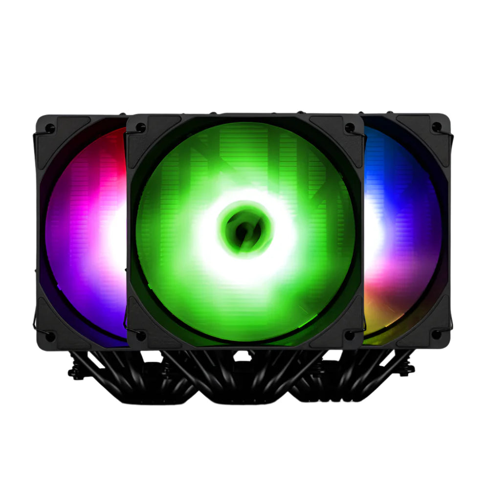 ZEBRONICS Zeb FC1200U Dual Tower ARGB CPU Air Cooler ( Black )