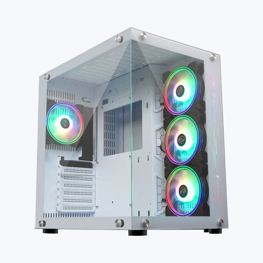 ZEBRONICS ZEB-HERMES ATX Mid Tower Cabinet ( White )