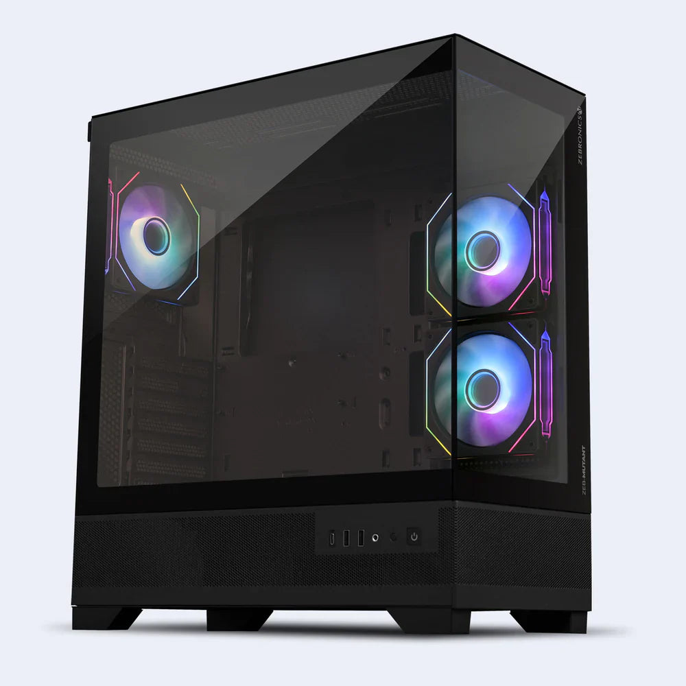 ZEBRONICS Mutant ARGB MATX Mid Tower Cabinet ( Black )