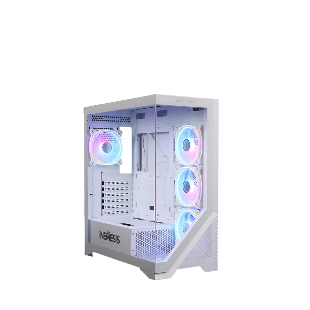 ZEBRONICS Nemesis ARGB Premium ATX Mid Tower Cabinet ( White )