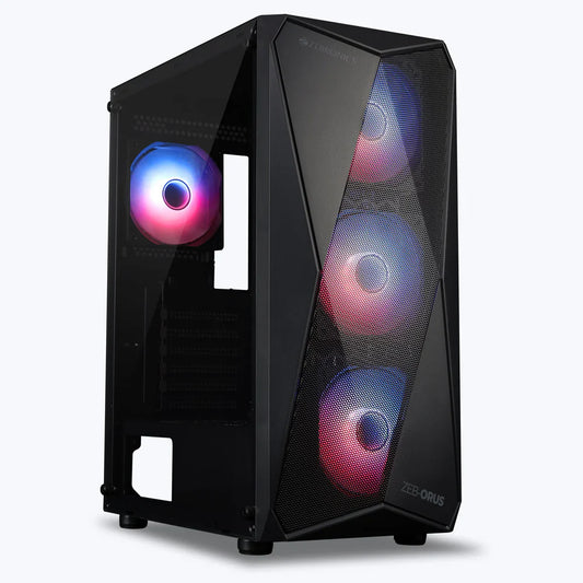 ZEBRONICS Orus ARGB MATX Mid Tower Cabinet ( Black )