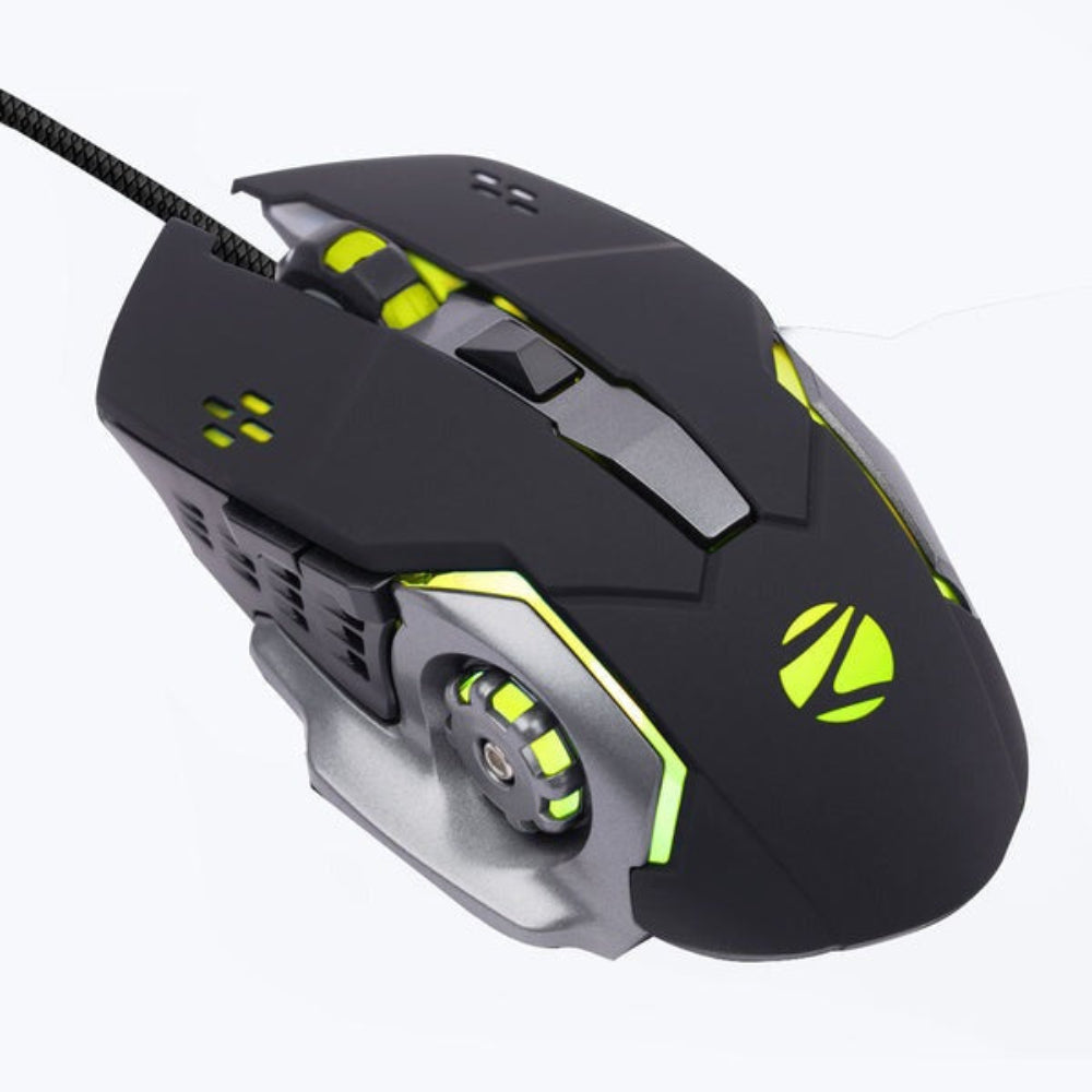ZEBRONICS Transformer M2 Optical RGB Wired Ergonomic Gaming Mouse ( 4200DPI / 6 Macro Button ) ( Black )