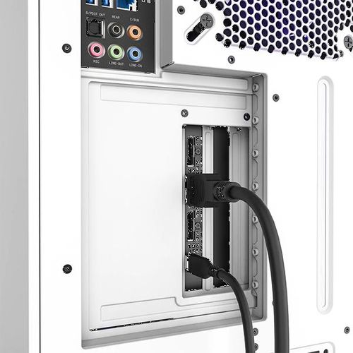 NZXT H7 Series (PCIe 4.0x16) Vertical GPU Bracket Kit With 175mm Riser Cable (White)