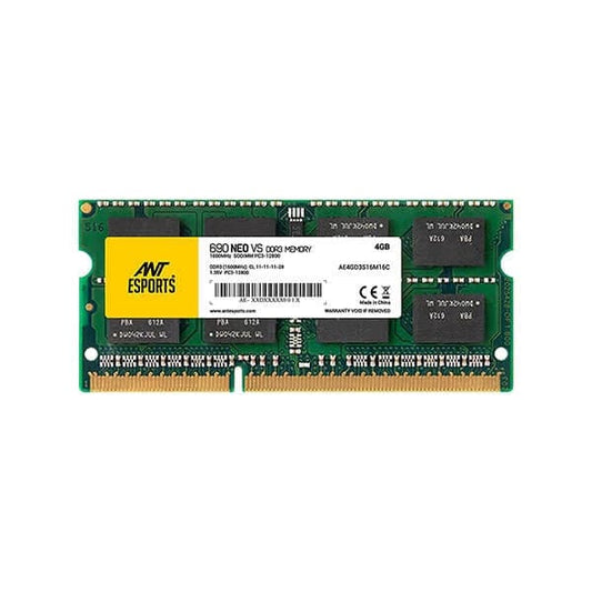 ANT ESPORTS 690 Neo VS 4GB ( 4GBx1 ) 1600MHz DDR3 Laptop RAM ( CL11 )