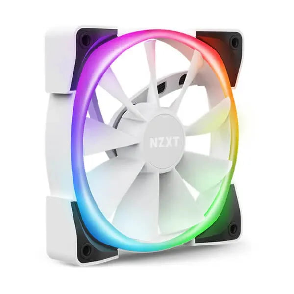 NZXT Aer RGB 2 120mm RGB Cabinet Fans (White) (Single Pack)