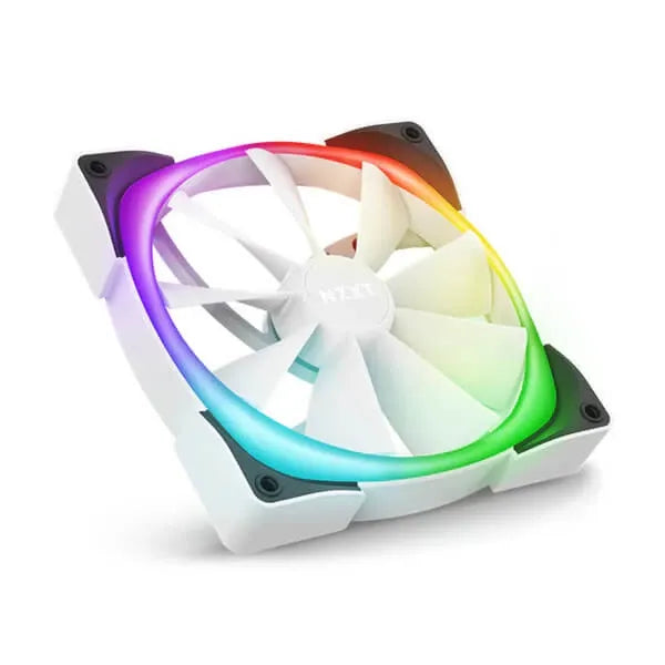 NZXT Aer RGB 2 140mm RGB Cabinet Fans (White) (Single Pack)