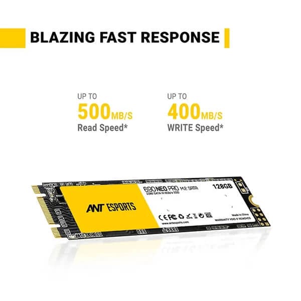 ANT ESPORTS 690 Neo Pro 128GB 2.5 SATA M.2 SATA3 Solid State Drive (SSD)