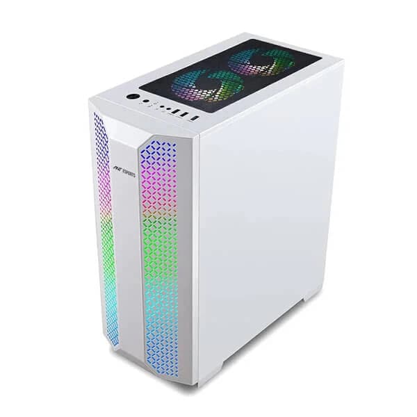 ANT ESPORTS ICE-280TG RGB ATX Mid Tower Cabinet (White)