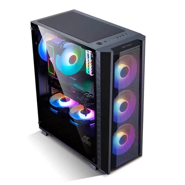 ANT ESPORTS ICE-311MT RGB ATX Mid Tower Cabinet (Black)
