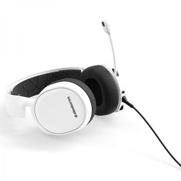STEELSERIES Arctis 3 Wired 3.5mm 7.1 Surround Gaming Headphones ( White ) ( PC / Mac / Mobile )