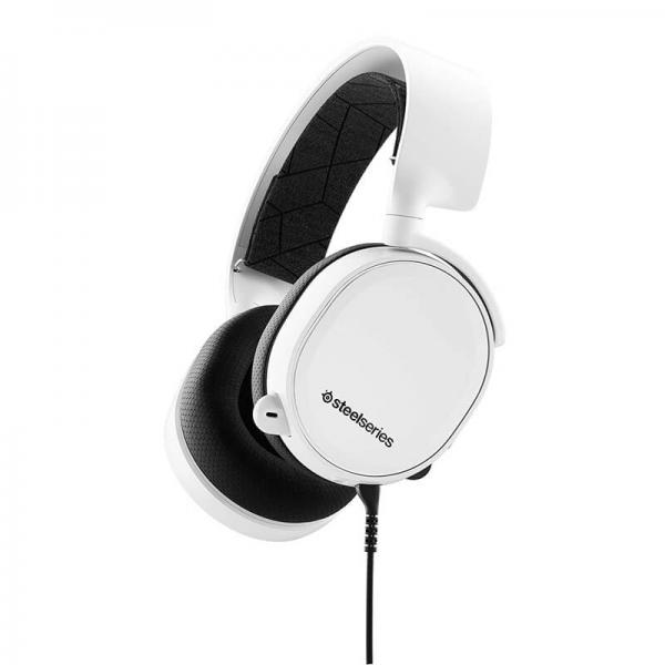 STEELSERIES Arctis 3 Wired 3.5mm 7.1 Surround Gaming Headphones ( White ) ( PC / Mac / Mobile )