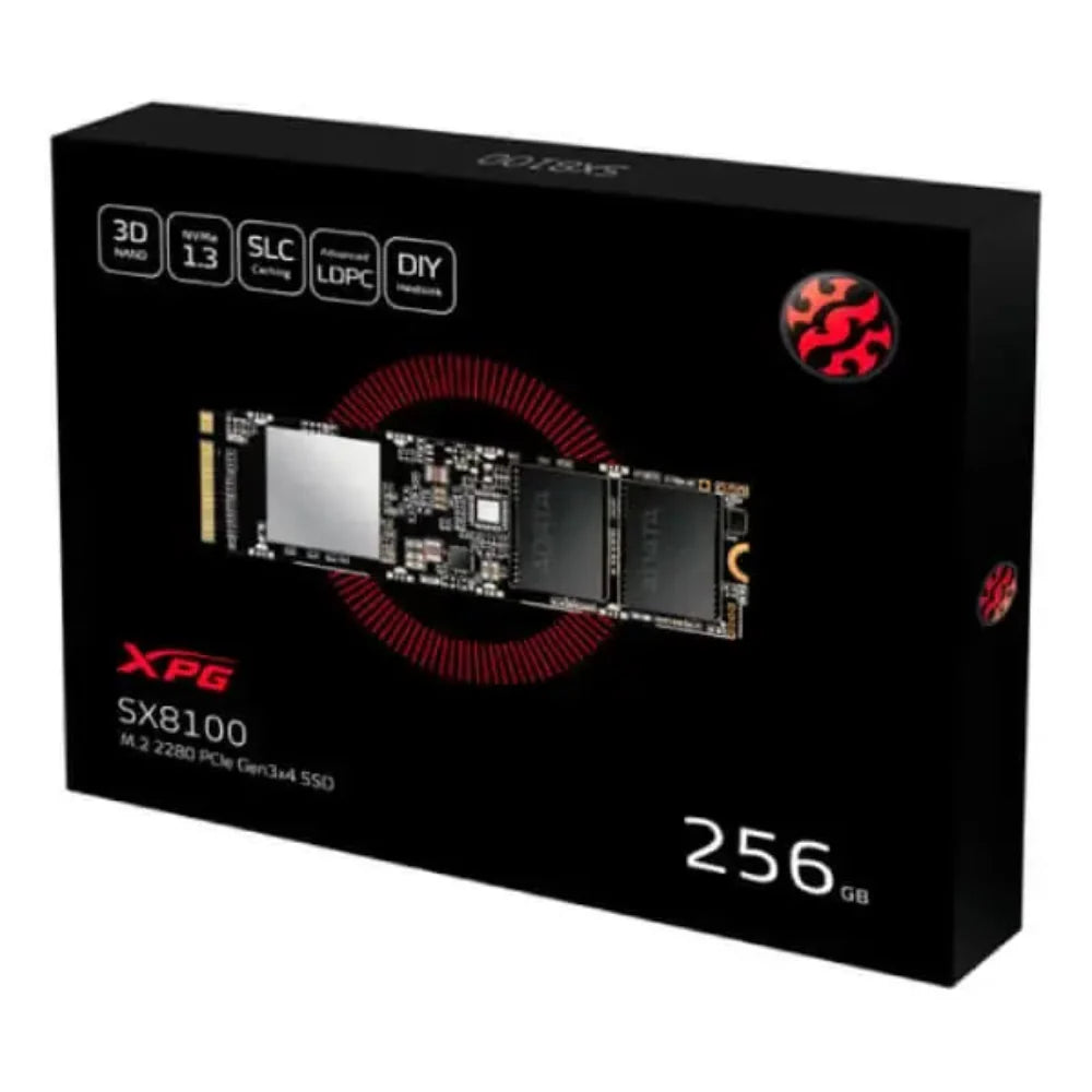ADATA XPG SX8100 256GB M.2 NVME Gen3 Solid State Drive ( SSD )