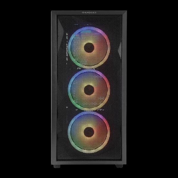GAMDIAS Athena M2 ARGB ATX Mid Tower Cabinet (Black)