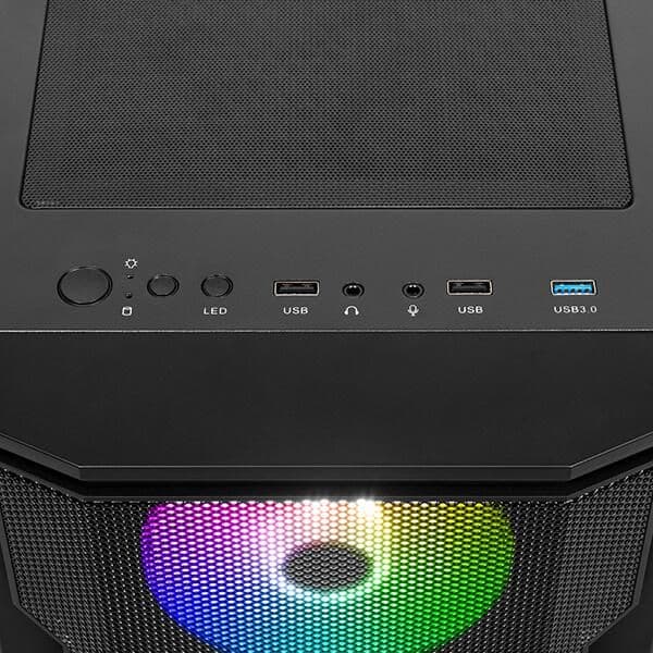 GAMDIAS Athena M6 ARGB ATX Mid Tower Cabinet (Black)