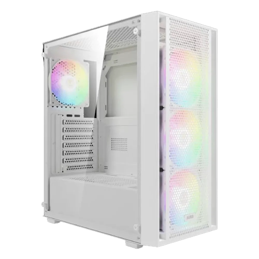GAMDIAS Aura GC2 Elite WH V2 ARGB ATX Mid Tower Cabinet ( White )