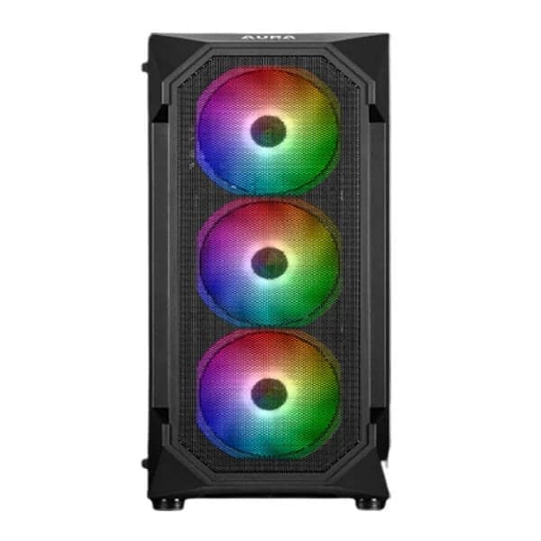 GAMDIAS Aura GC1 Mesh ARGB ATX Mid Tower Cabinet (Black)