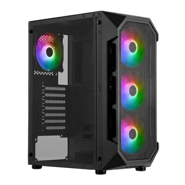 GAMDIAS Aura GC1 Mesh ARGB ATX Mid Tower Cabinet (Black)