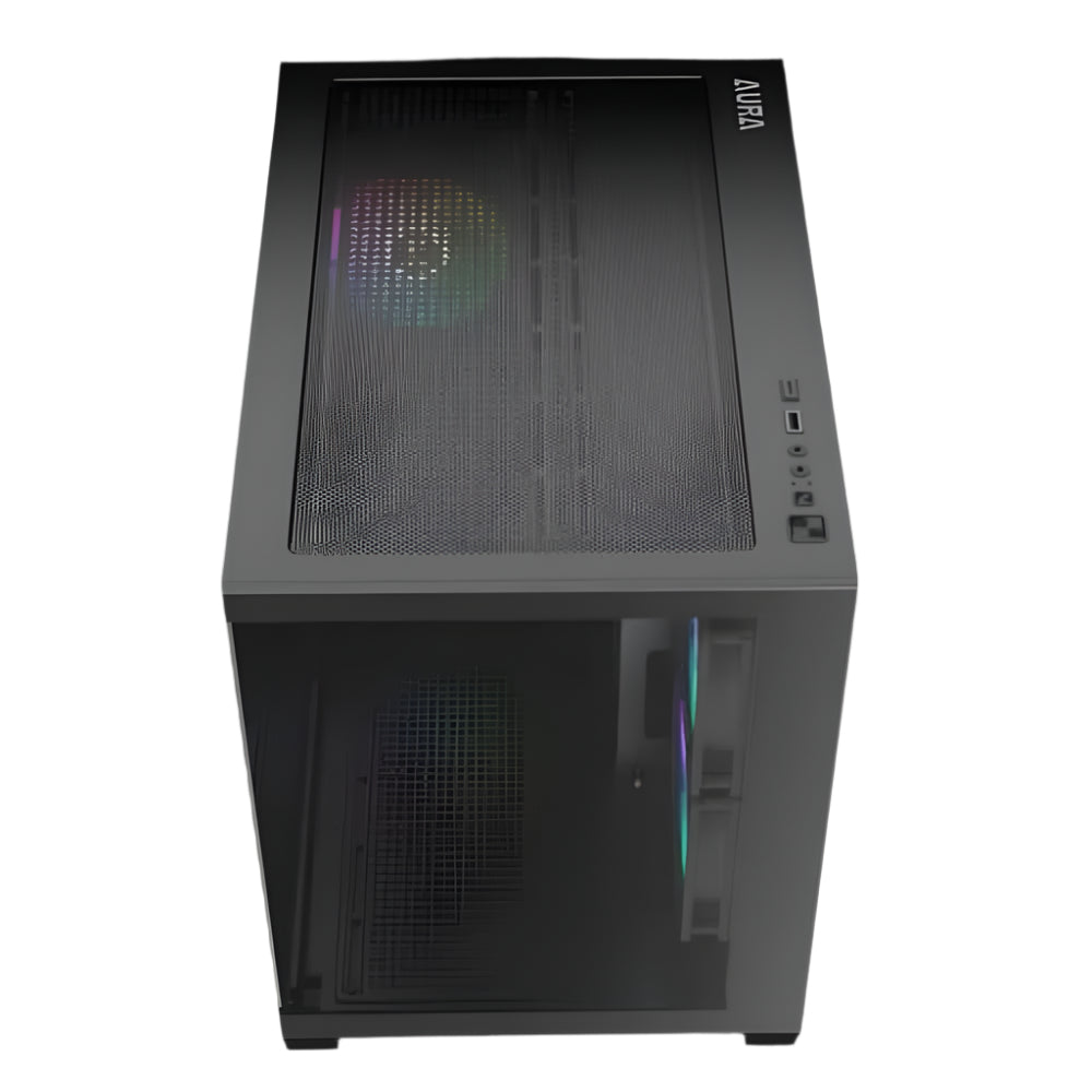 GAMDIAS Aura GC10M V2 ARGB MATX Mini Tower Cabinet ( Black )