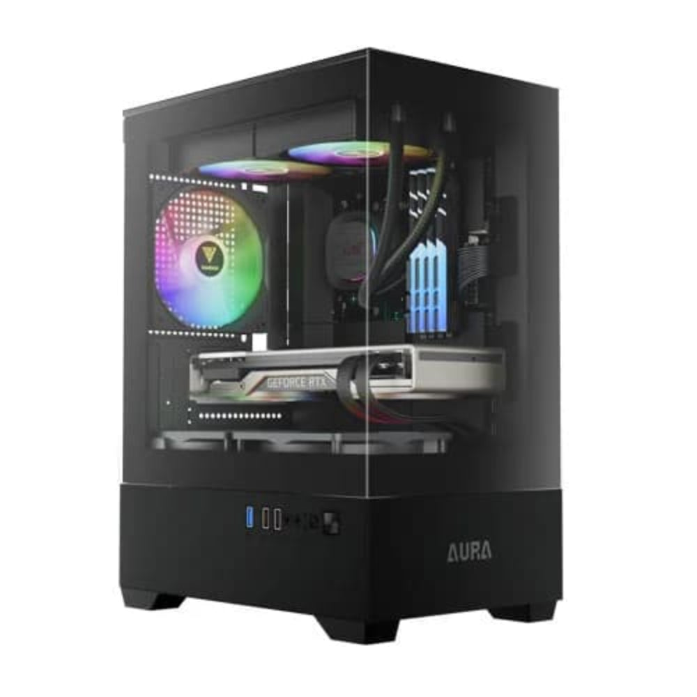 GAMDIAS Aura GC9M ARGB MATX Mini Tower Cabinet ( Black )