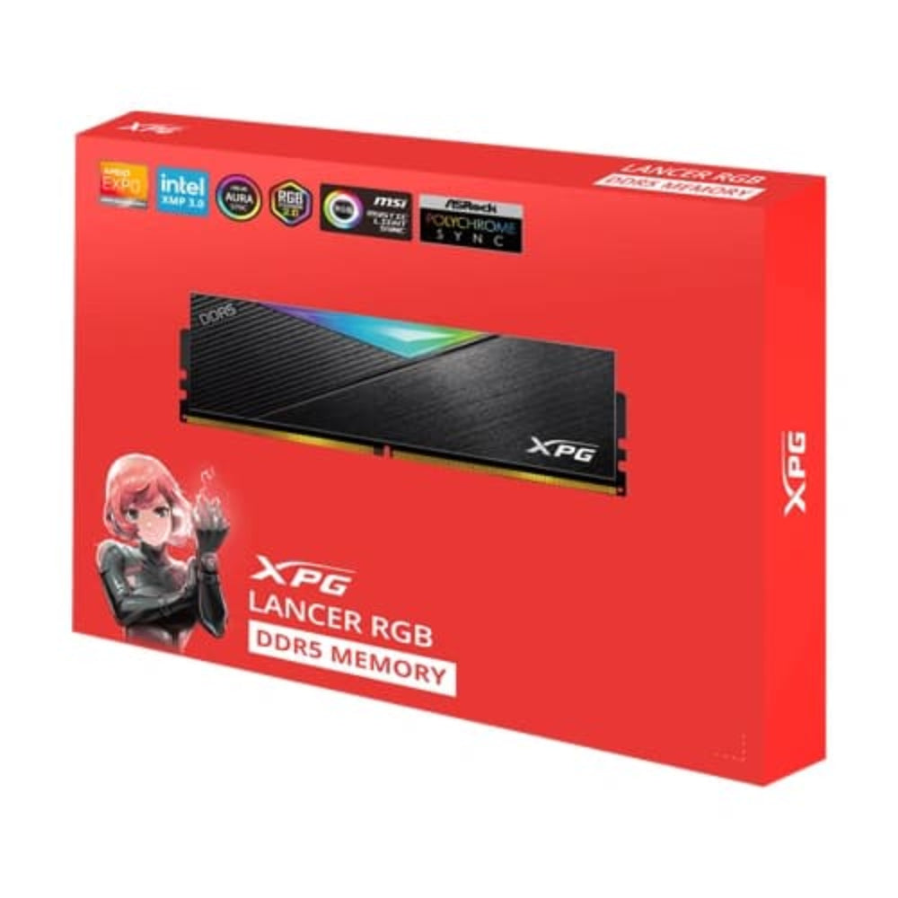 ADATA XPG Lancer RGB 64GB ( 32GB x 2 ) 6000MHz DDR5 RAM ( Black ) ( CL30 )