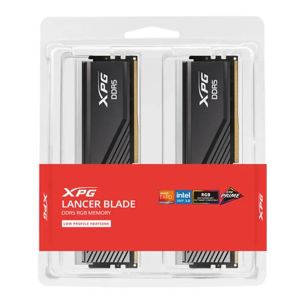 ADATA XPG Lancer Blade RGB 64GB ( 32GB x 2 ) 6000MHz DDR5 RAM (Black) ( CL30 )