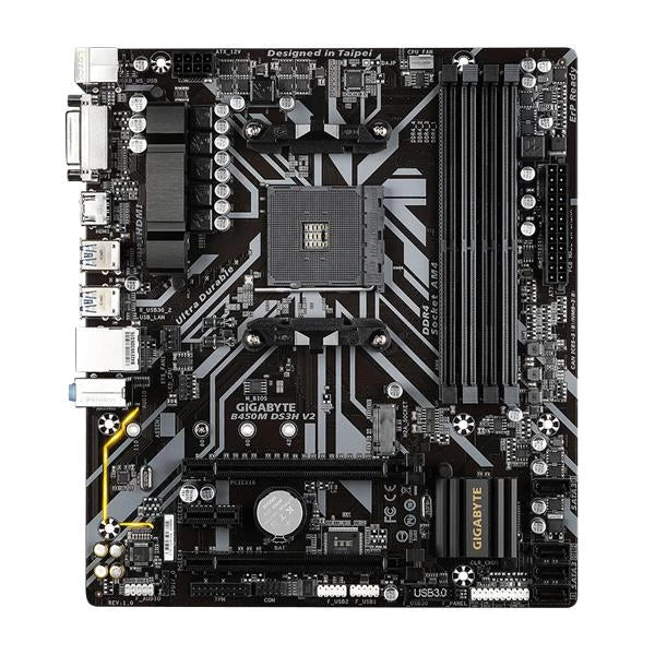 GIGABYTE B450M DS3H V2 DDR4 AMD Motherboard