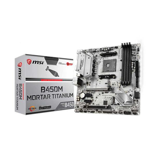 MSI B450M Mortar Titanium DDR4 AMD Motherboard