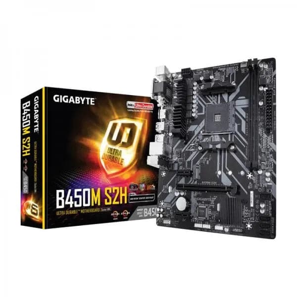 GIGABYTE AMD B450M S2H Ultra Durable DDR4 AMD Motherboard
