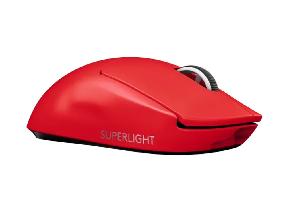 LOGITECH G Pro X Superlight Wireless Ambidextrous Gaming Mouse ( 25600DPI / 5 Macro Buttons ) ( Red )