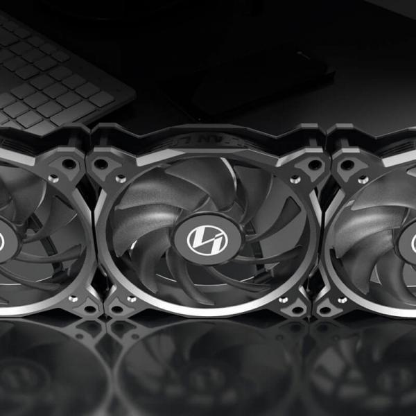 LIAN LI Bora Lite 120mm RGB Cabinet Fan (Silver) ( Triple Pack )