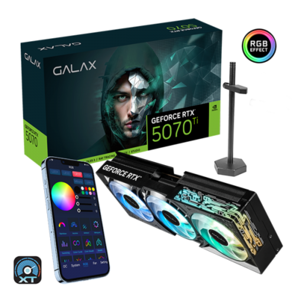GALAX Geforce RTX 5070 Ti 1 Click OC 16GB NVIDIA Graphic Card