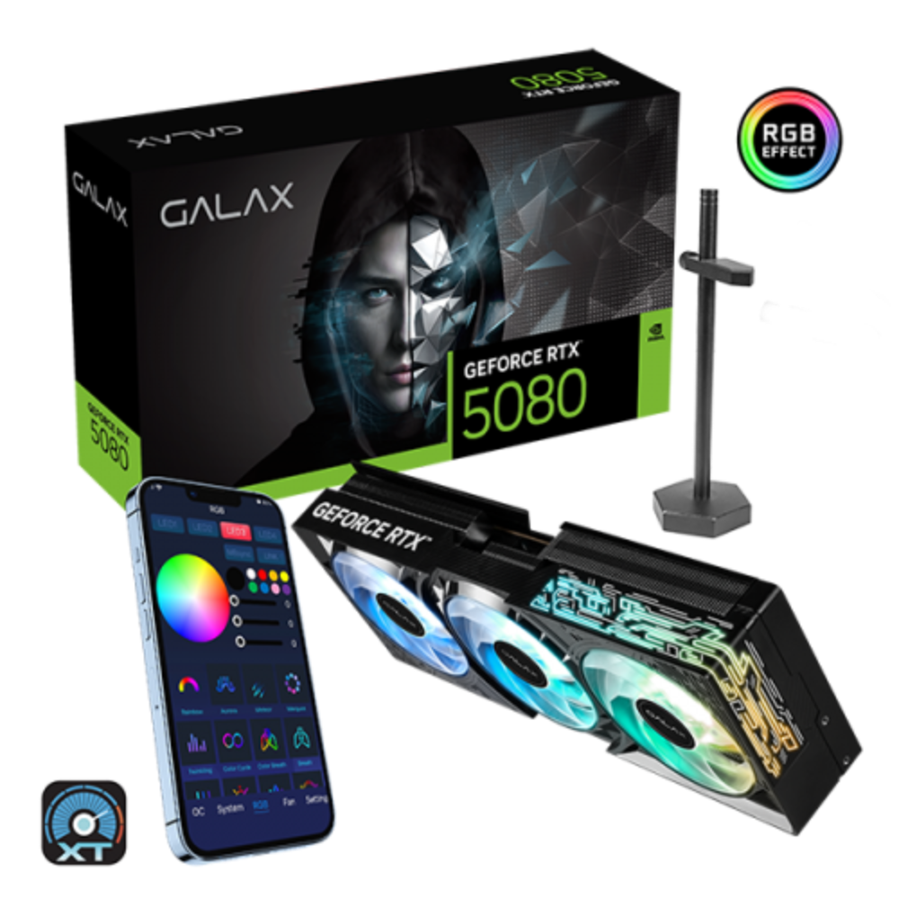 GALAX Geforce RTX 5080 1 Click OC 16GB NVIDIA Graphic Card