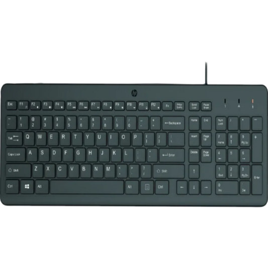 HP 150 Full Size Membrane Switch Wired Gaming Keyboard ( Black ) ( 240J7AA )