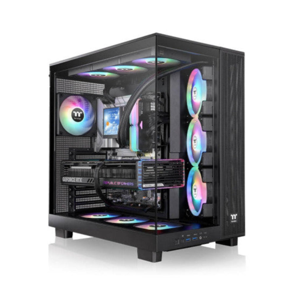 THERMALTAKE View 380 XL TG ARGB ATX Mid Tower Cabinet (Black)