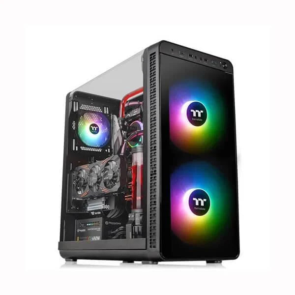 THERMALTAKE View 37 ARGB EATX Mid Tower Cabinet (Black)