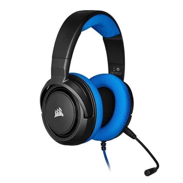 CORSAIR HS35 Wired Stereo Gaming Headphone With Mic ( Blue ) ( PC/Mobile/Mac/Xbox )
