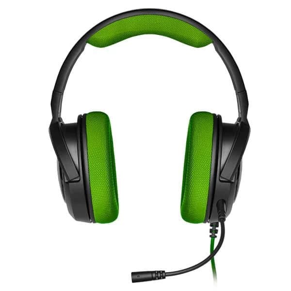 CORSAIR HS35 3.5mm Wired Stereo Gaming Headphones With Mic ( Green ) ( PC/Mobile/Mac/Xbox )
