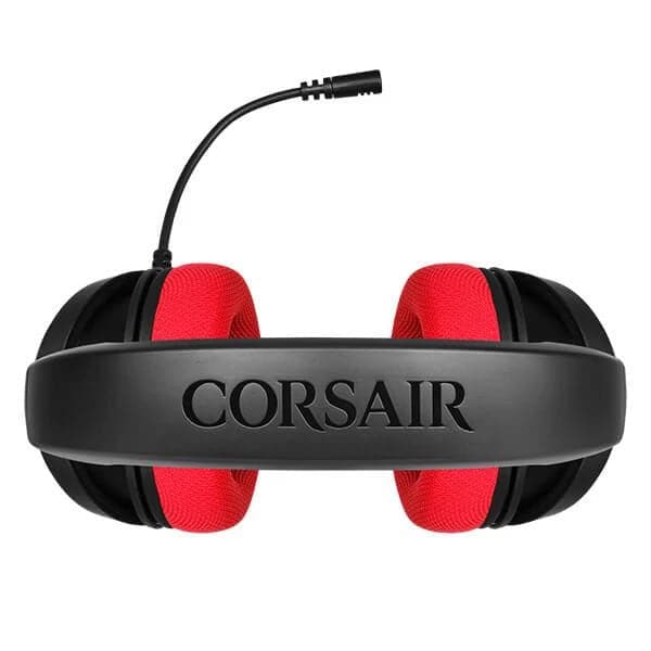 CORSAIR HS35 Wired Stereo Gaming Headphone With Mic ( Red ) ( PC/Mobile/Mac/Xbox )