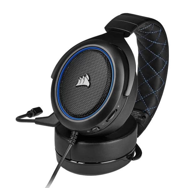 CORSAIR HS50 3.5mm Wired Stereo Gaming Headphone With Mic ( Blue ) ( PC/Mobile/Mac/Xbox )