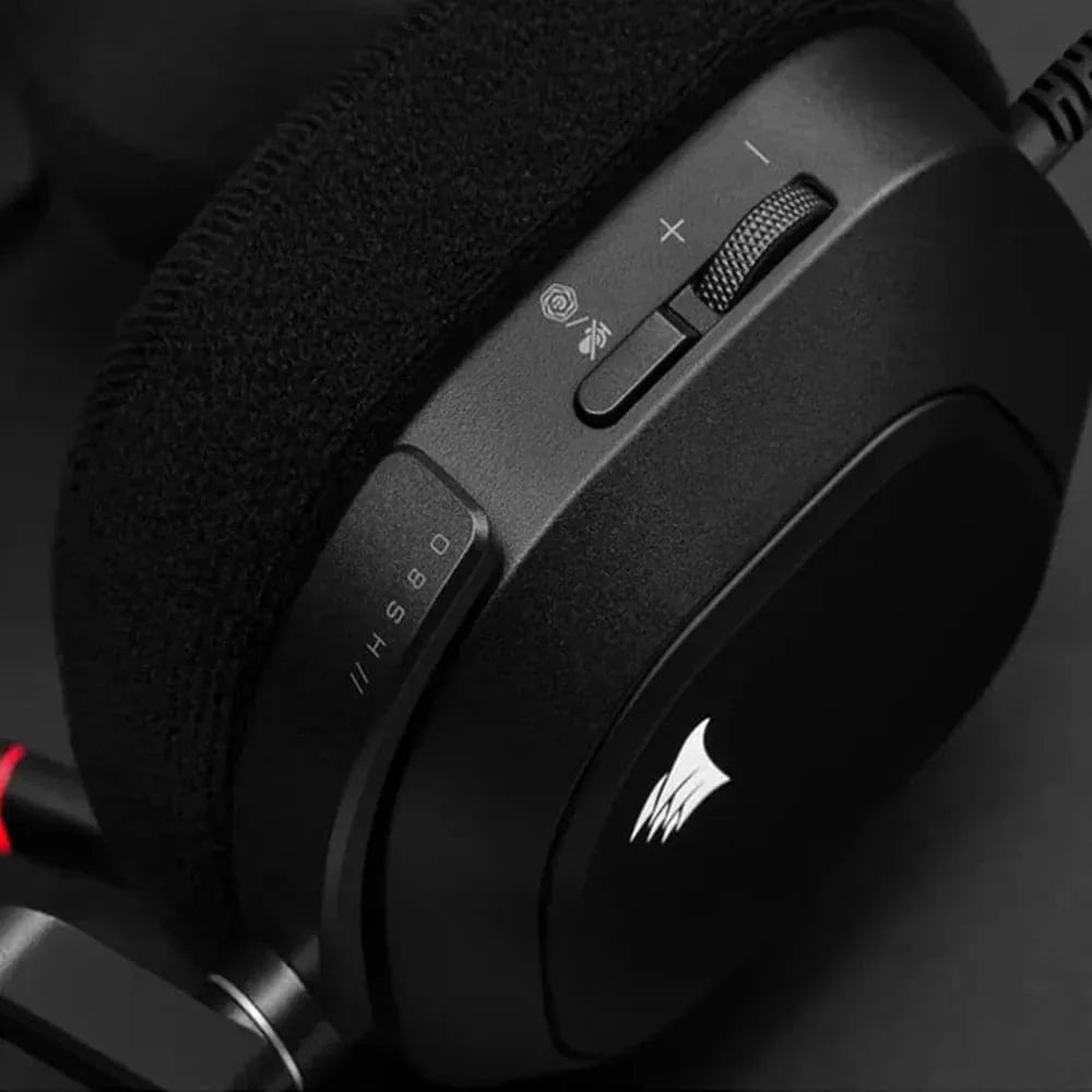 CORSAIR HS80 RGB USB 7.1 Surround Gaming Headphone With Mic ( Carbon ) ( PC/Mobile/PS )