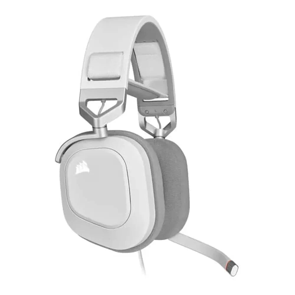 CORSAIR HS80 RGB USB 7.1 Surround Gaming Headphone With Mic ( White ) ( PC )