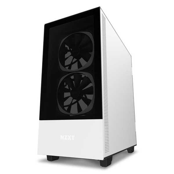 NZXT H510 Elite With TG And RGB LED Strip ATX Mid Tower Cabinet (White Black)