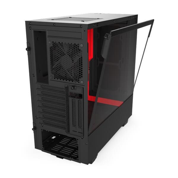 NZXT H510i ATX Mid Tower Cabinet With Tempered Glass Side Panel And ARGB LED Strip (White Black)