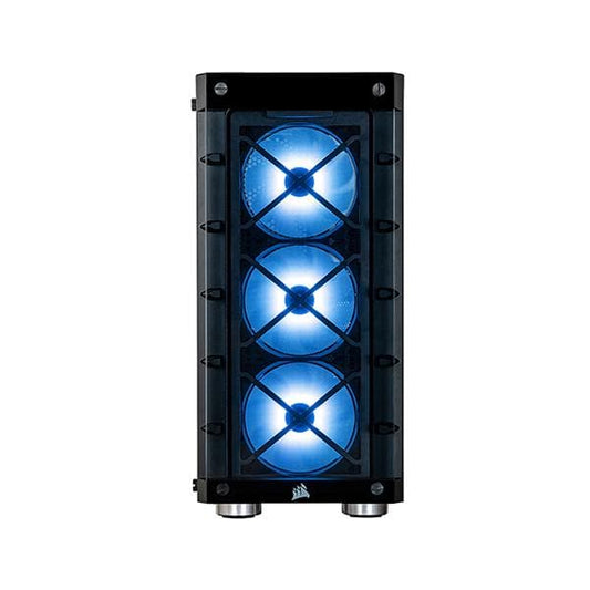 CORSAIR iCUE 465X RGB ATX Mid Tower Cabinet with SP120 RGB Fans (Black)