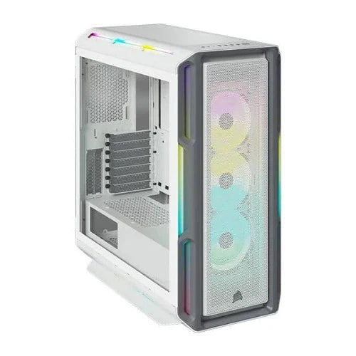 CORSAIR iCUE 5000T RGB EATX Mid Tower Cabinet (White)