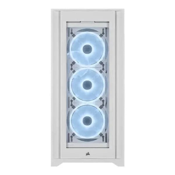 CORSAIR iCUE 5000X RGB QL Edition EATX Mid Tower Cabinet (White)